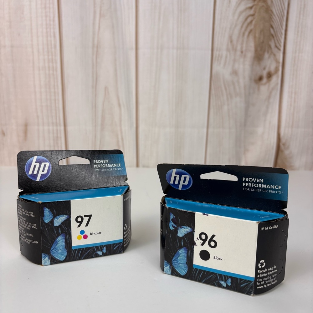 HP 96 & HP 97 Ink Set 2-pk C8767WN C9363WN Expired 2016 Black Tri-color